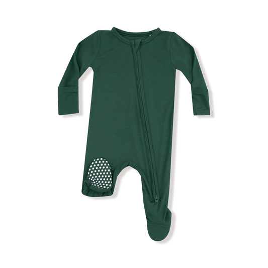 Hunter Green 2 Way Zip Footie