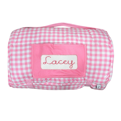 Pink Gingham Nap Mat