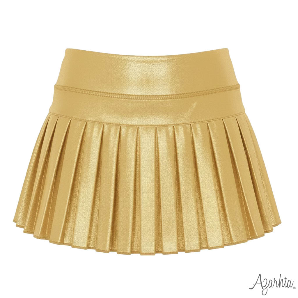 Mini Pleated Shimmer Skort