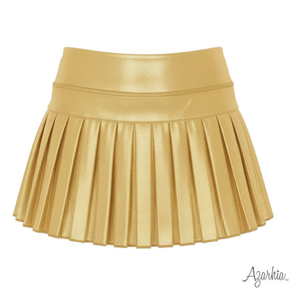 Mini Pleated Shimmer Skort