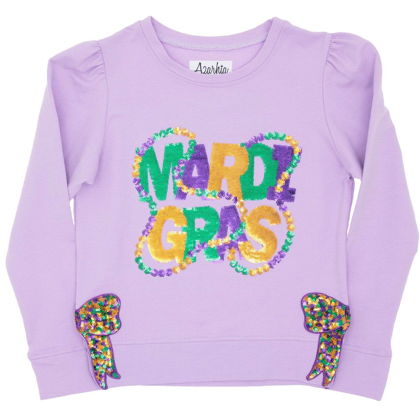 Mardi Gras Beads & Bow Top