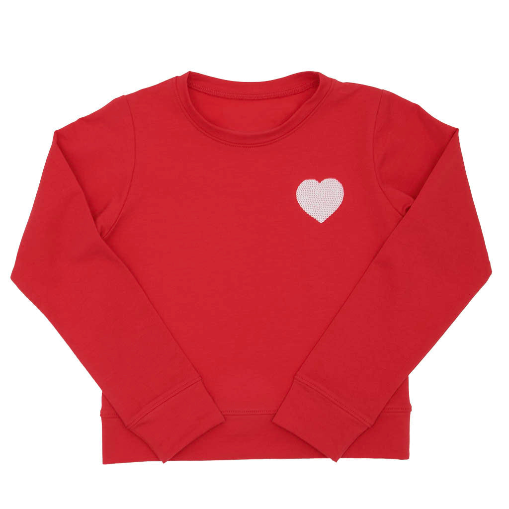 Sequin Heart L/S Tee