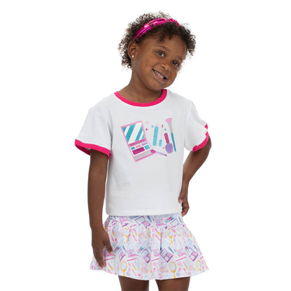 Glitter Make Up Ringer Tee