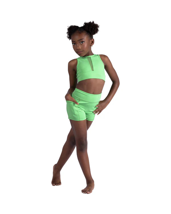 V-Mesh Top - Luminous Green