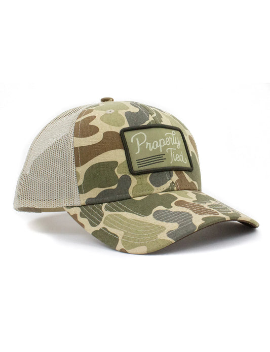 Sportsman Trucker Hat-Vintage Camo