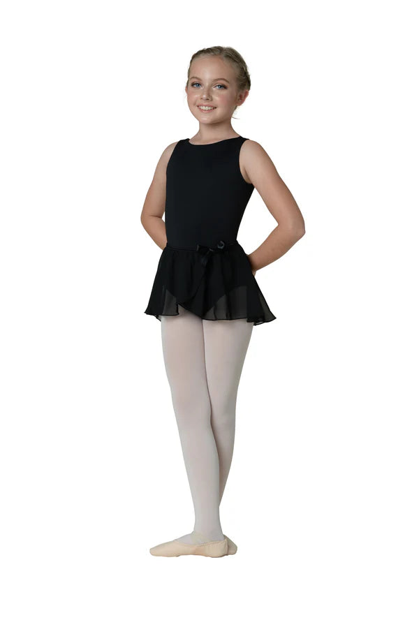 Mock Wrap Georgette Skirt