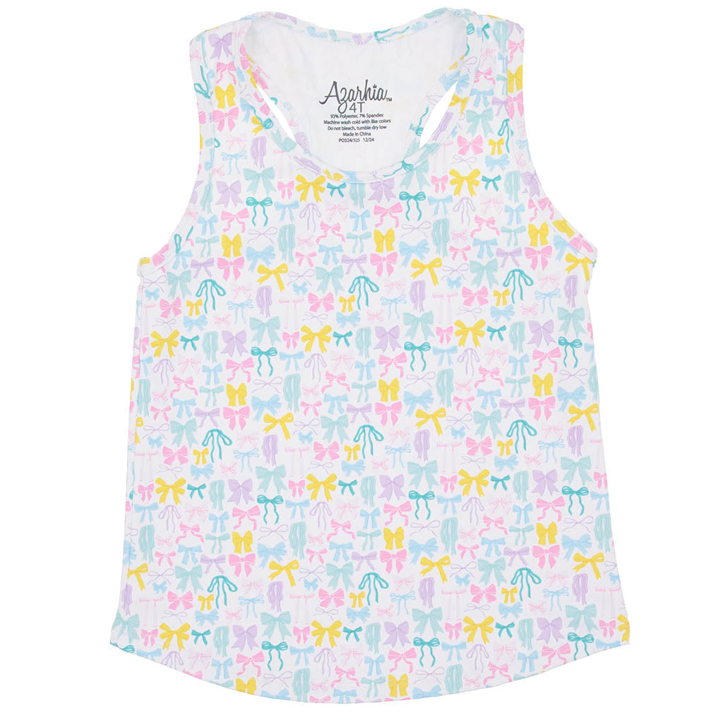 Printed Tank - Pastel Bows