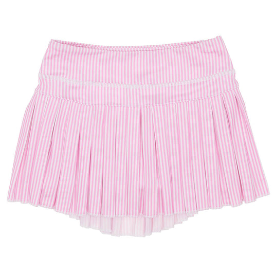 Mini Pleated Skort - Pink Stripe