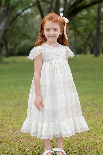 Mary Frances Dress - White