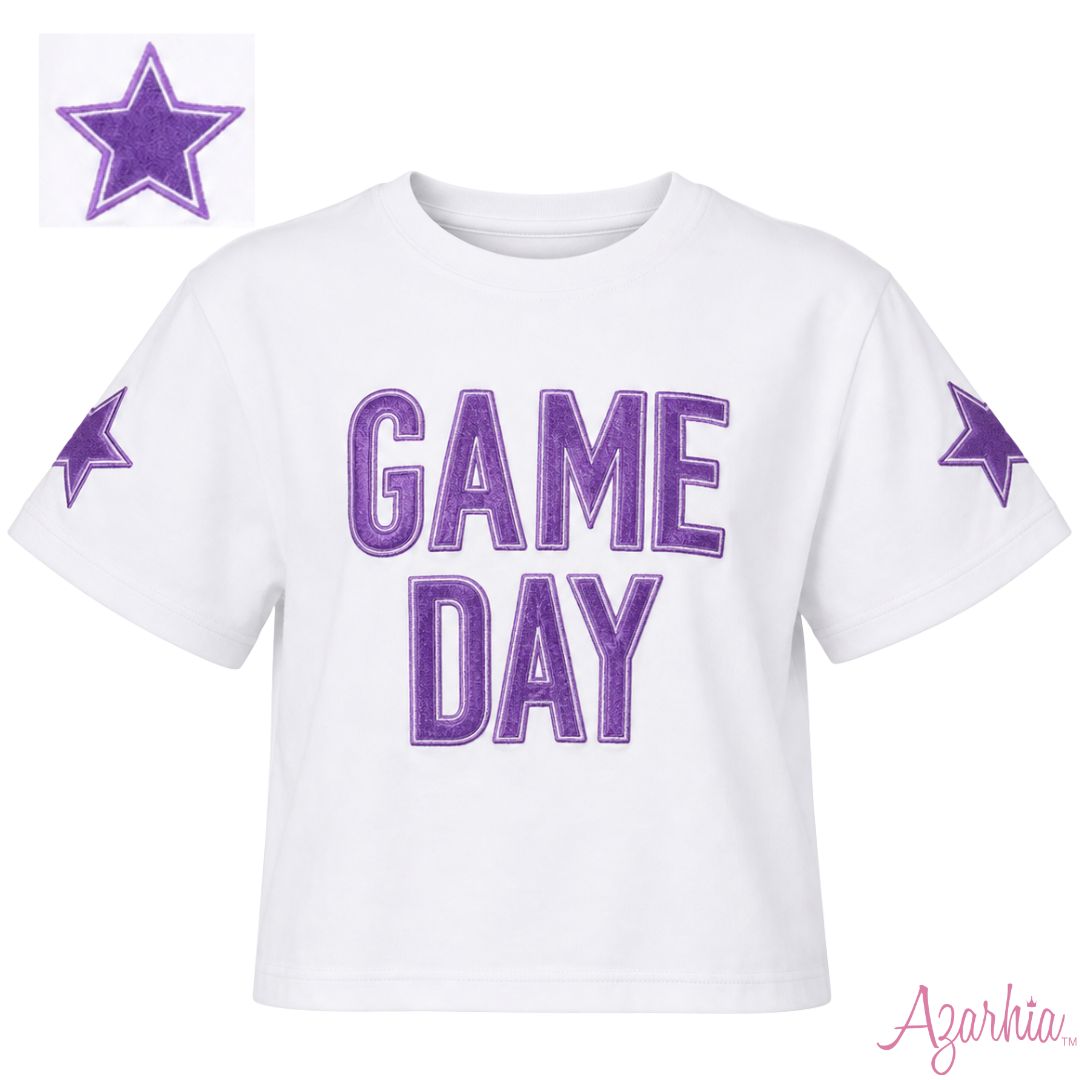 Shimmer App Game Day Boxy Tee