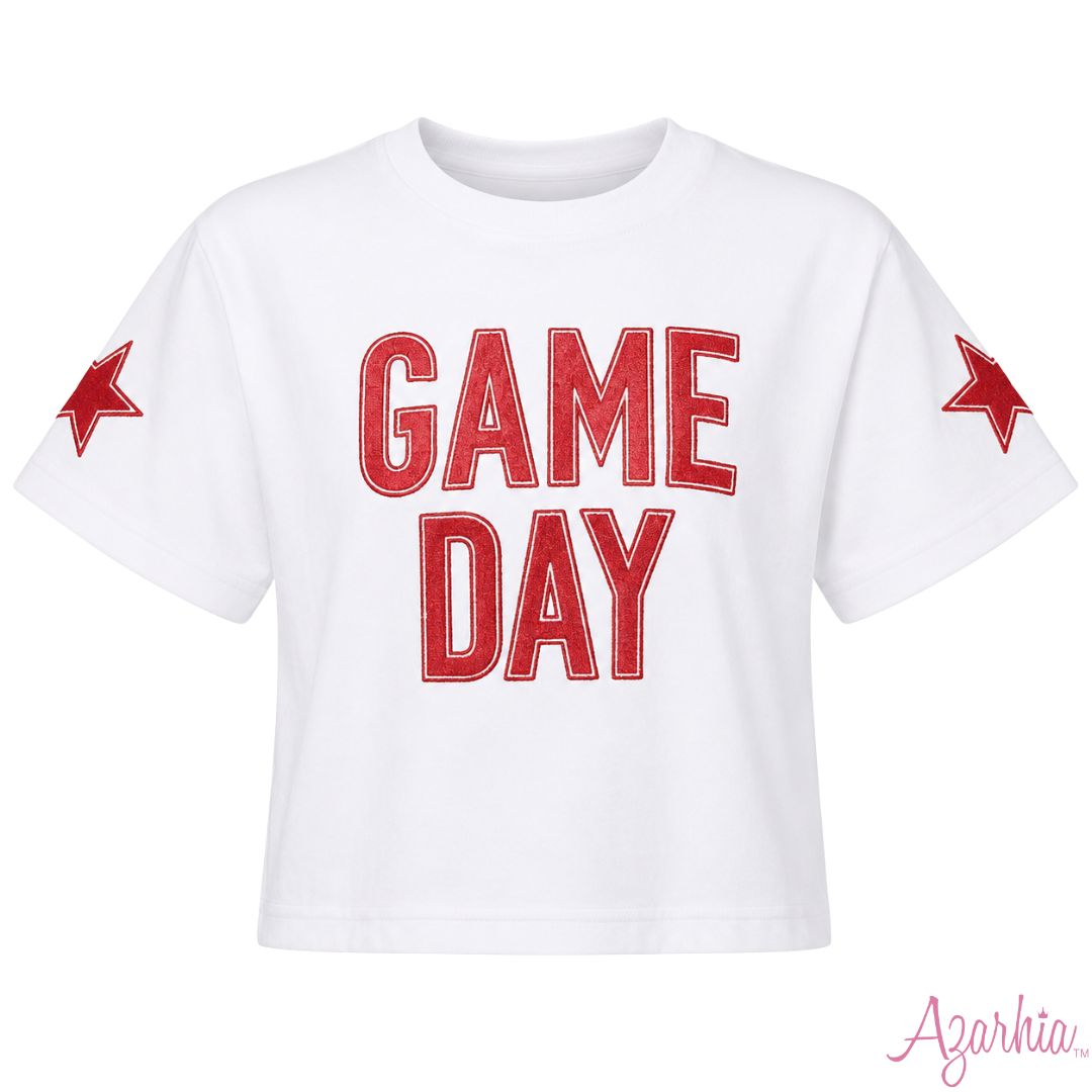Shimmer App Game Day Boxy Tee