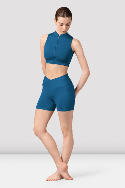 Harrieta V Front Short - Peacock