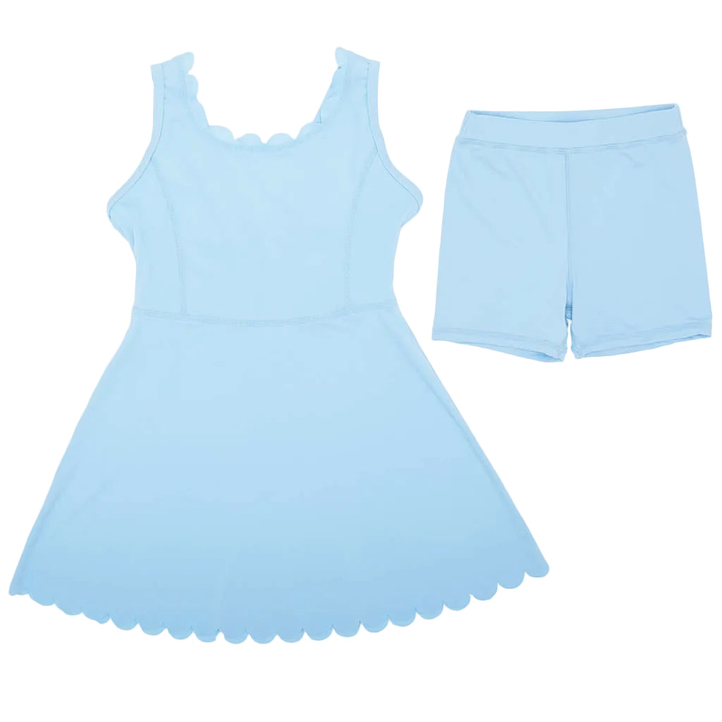 Scallop Dress - Lt. Blue