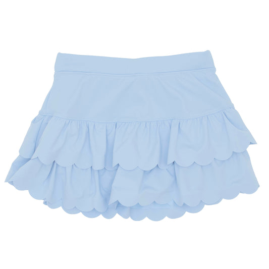 Scalloped Skort - Light Blue