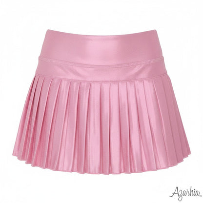 Mini Pleated Shimmer Skort