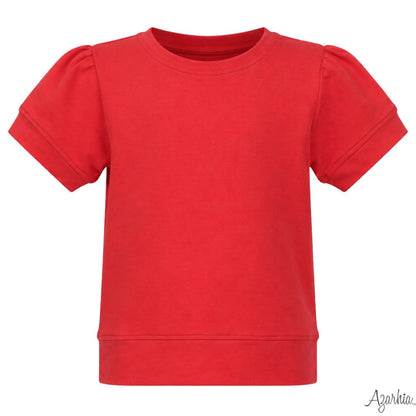 Red Short Sleeve Holly Shirt