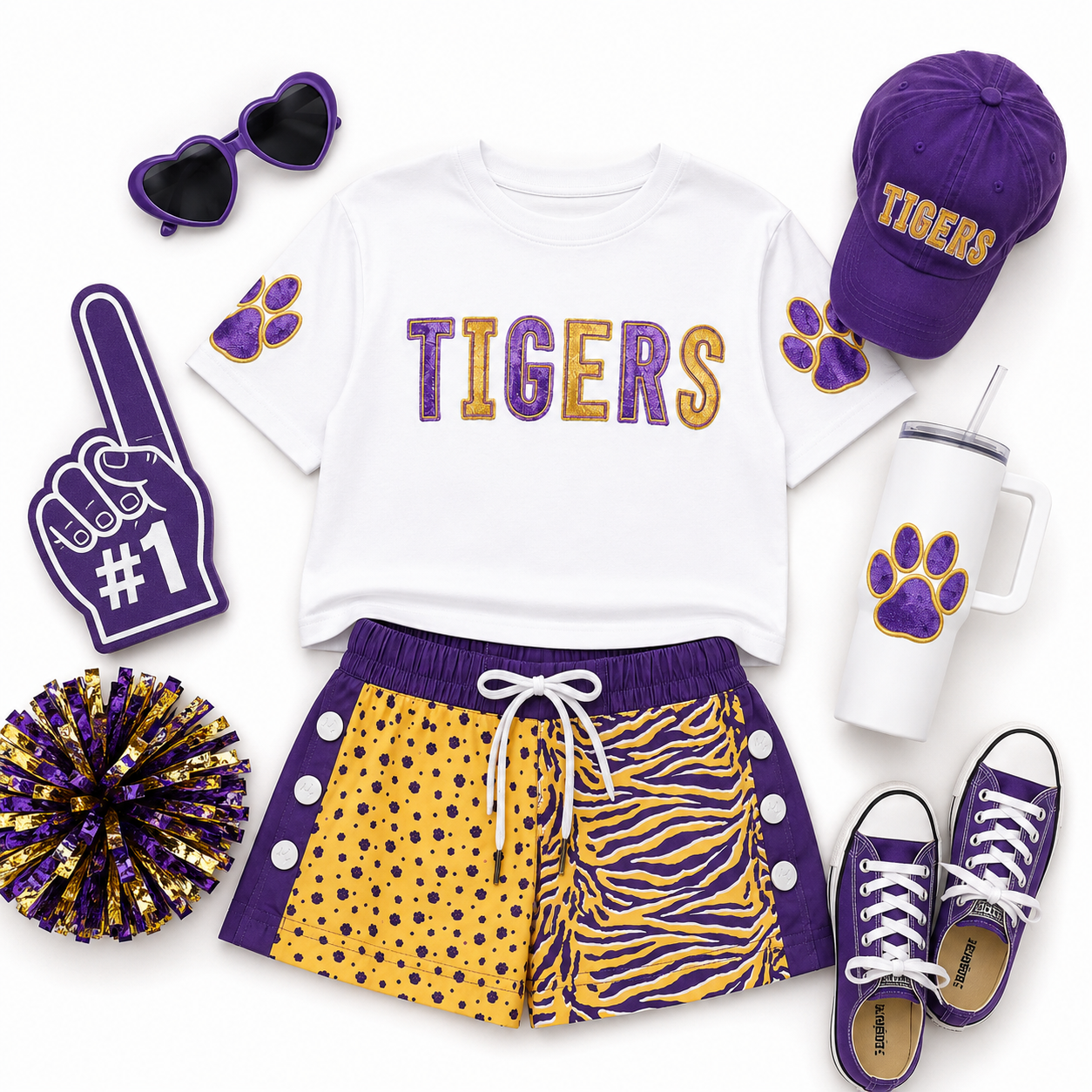 Shimmer App Game Day Boxy Tee