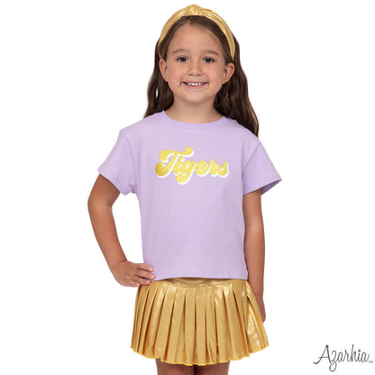 Mini Pleated Shimmer Skort