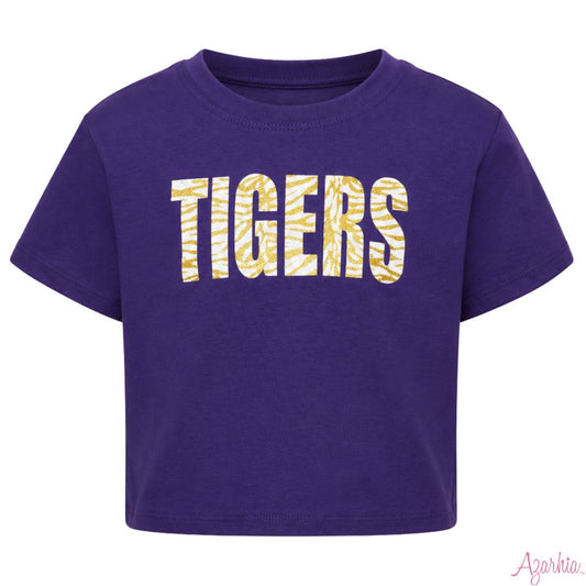 Glitter Tigers/Purple Boxy Tee