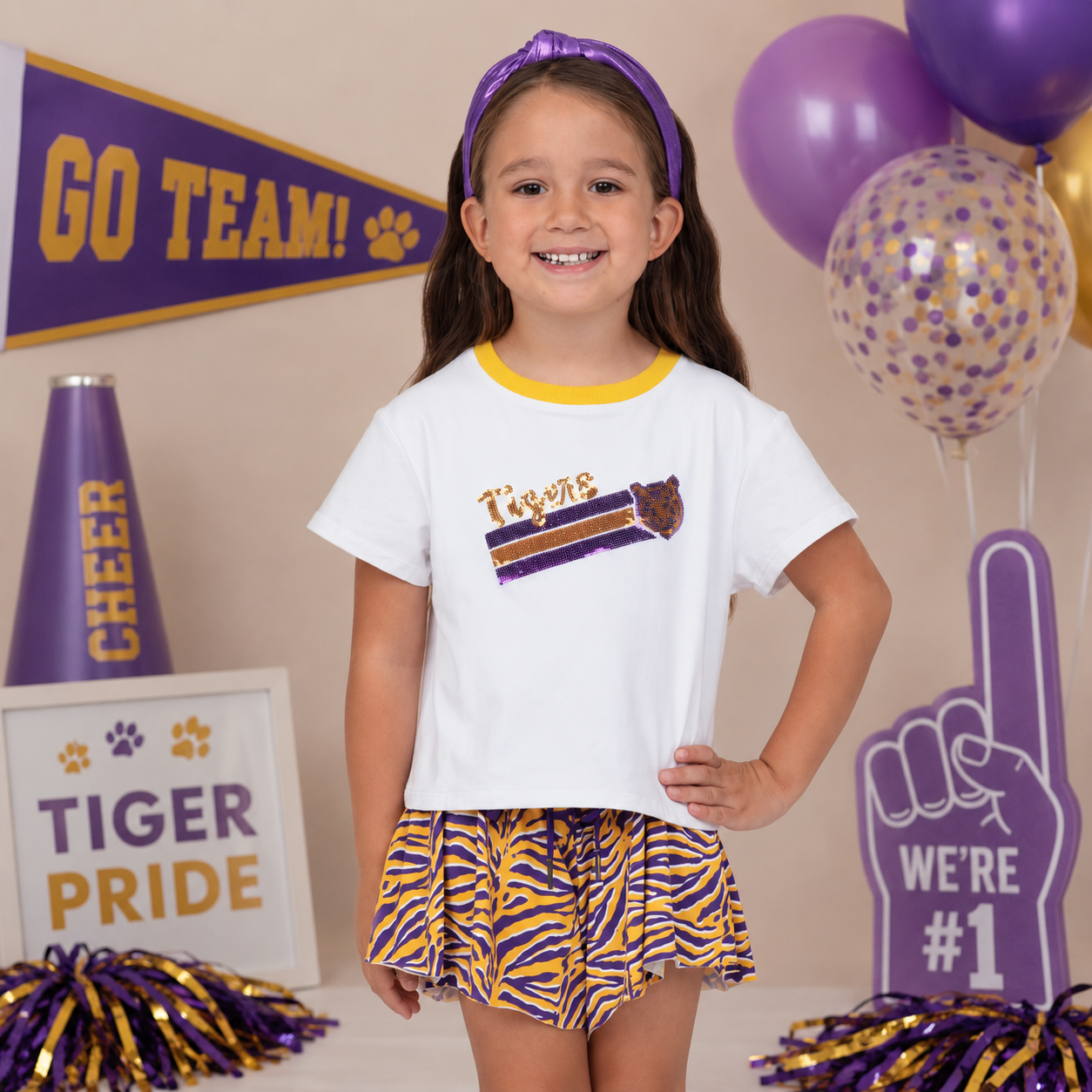Butterfly Flowy Short - Tiger