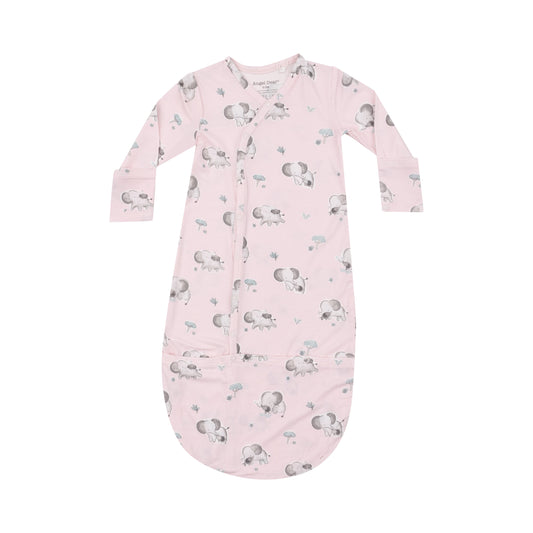 Gray Elephants Pink Bundle Gown