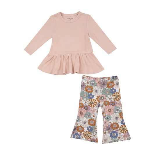 Brighton Floral Peplum Top & Baby Bells