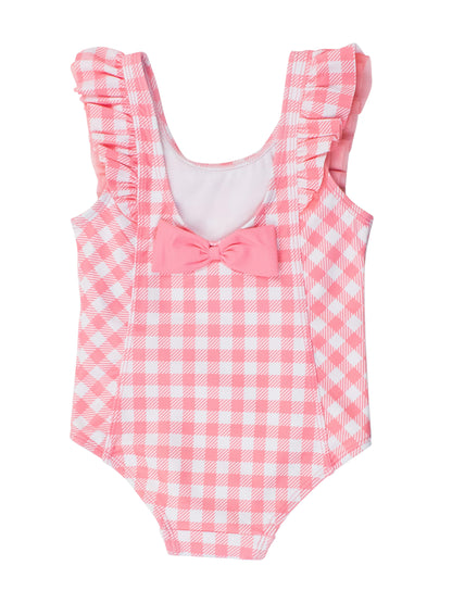 Waterfall 1PC - Pink Gingham