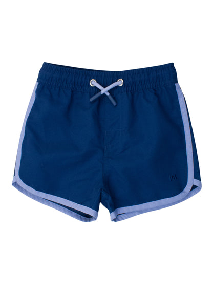 Swim Trunks - Navy Dolphin Hem