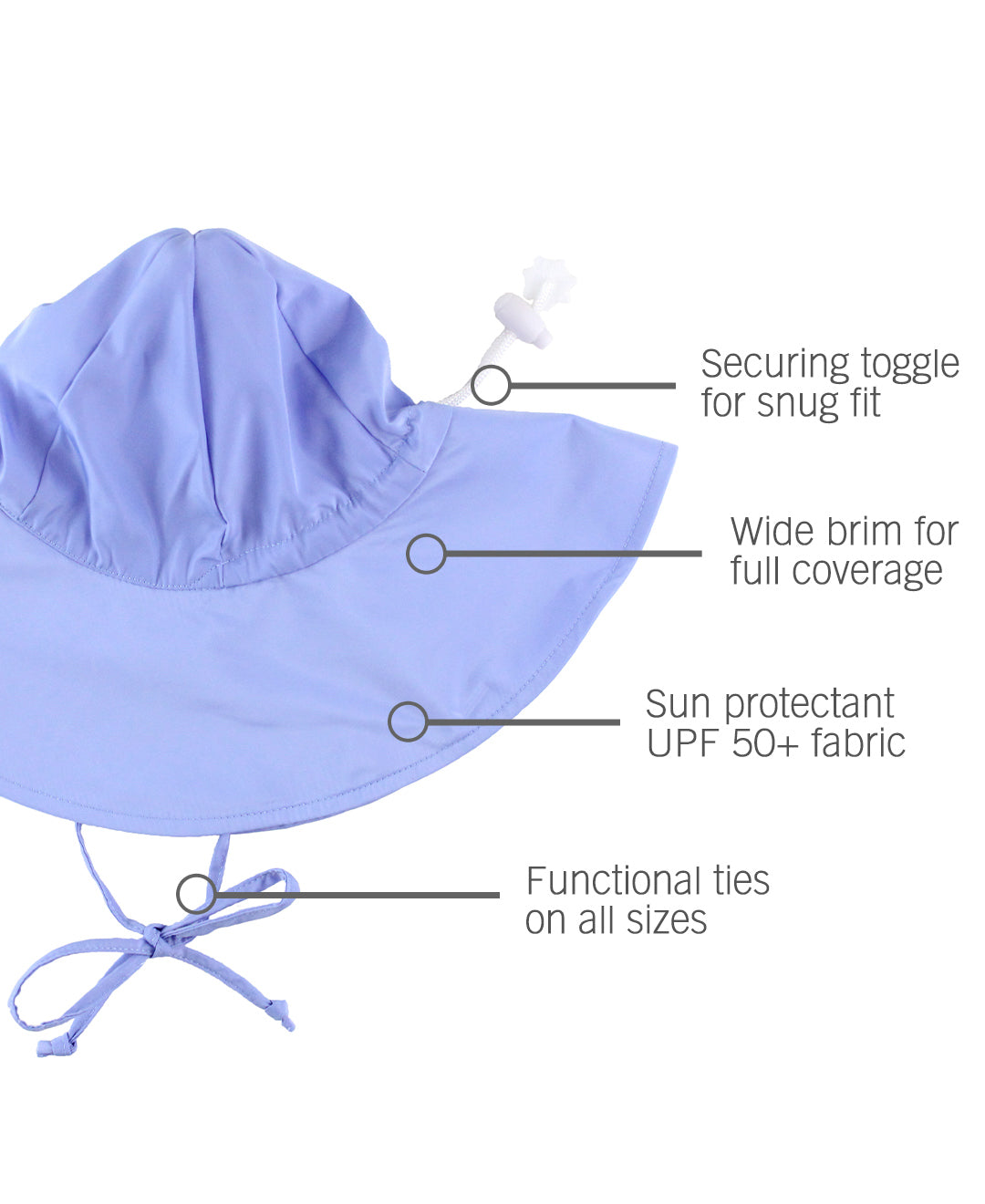 Sun Hat - Periwinkle Blue