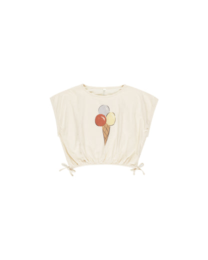 Cropped Cinched Tee - Gelato