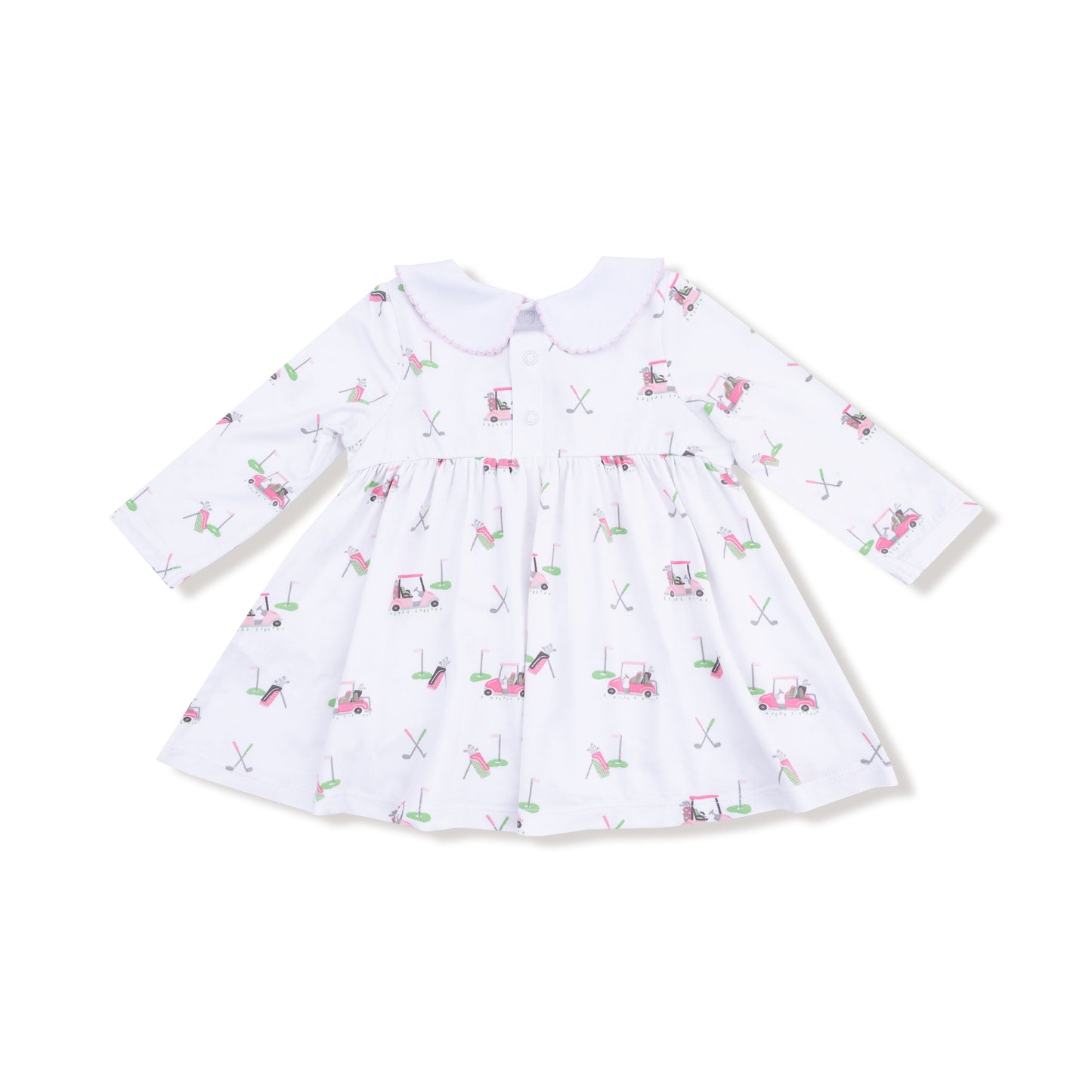 Pink Golf Carts - L/S Dress Set
