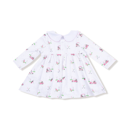 Pink Golf Carts - L/S Dress Set