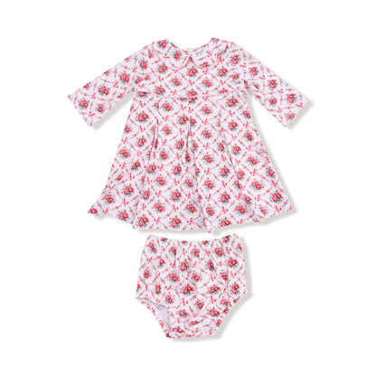 Rose Bow Lattice - Dress Set