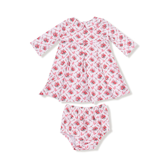 Rose Bow Lattice - Dress Set