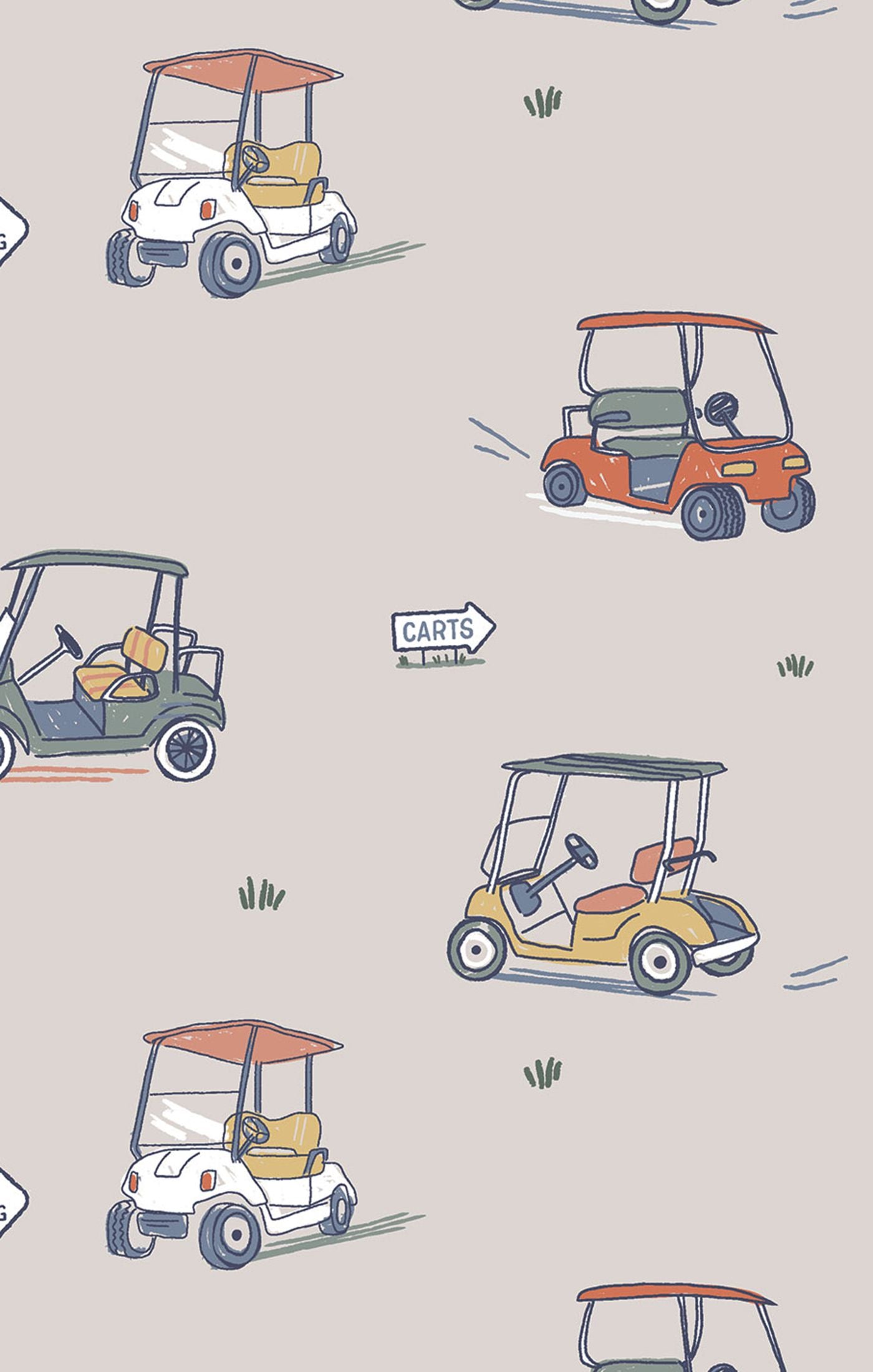 Zooming Golf Carts Romper
