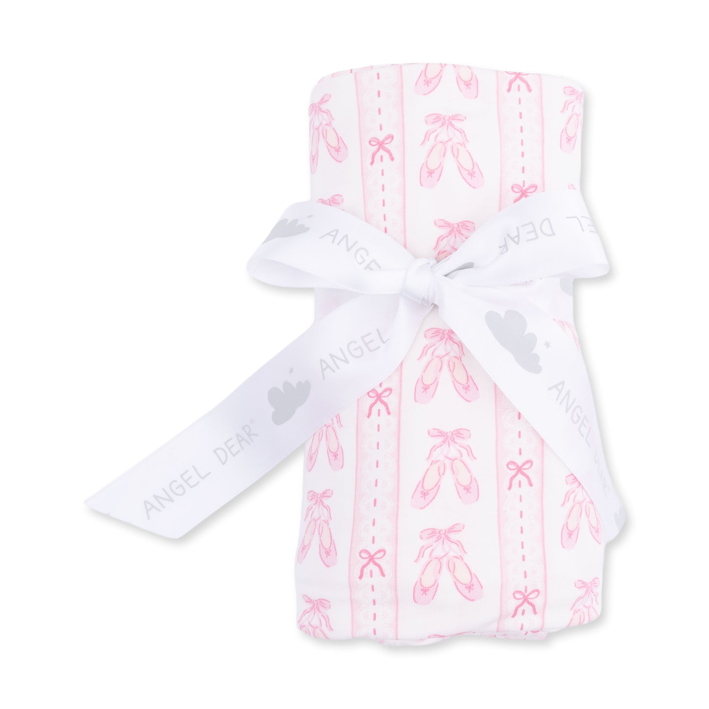 476-BSR Ballet Shoes Ribbon Stripe - Swaddle Blanket