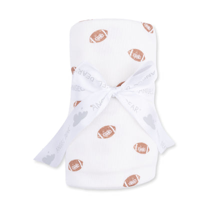 476 MFB-Mini Football Swaddle Blanket