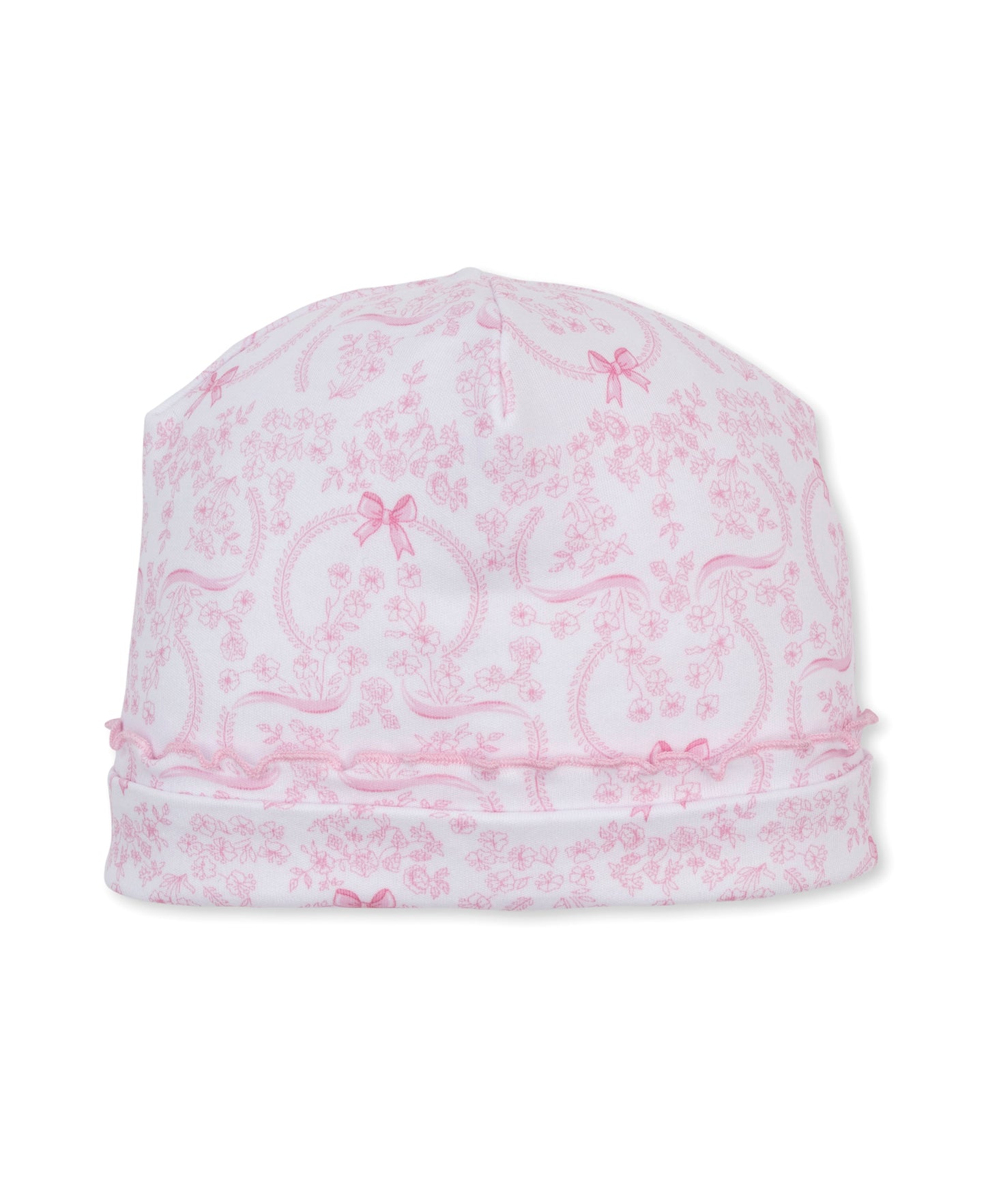 Delicate Blooming Bows-Print Hat