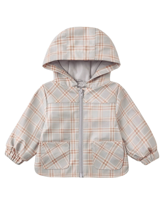 Rain Coat/Blue Plaid