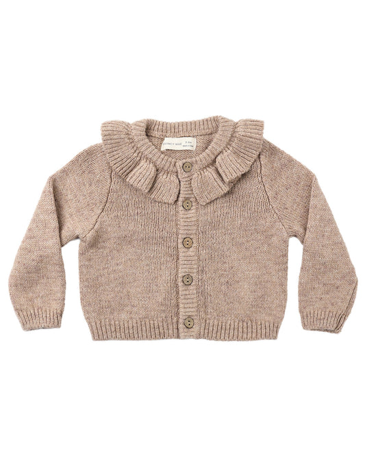 Ruffle Collar Cardigan