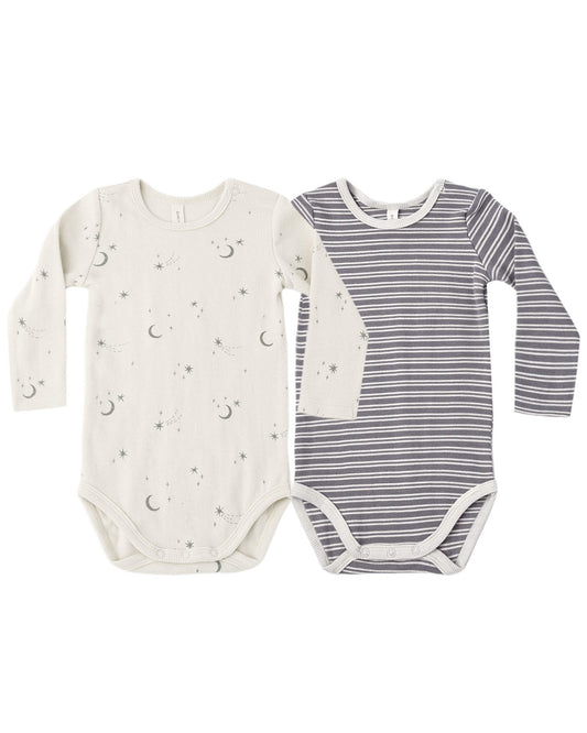 Ribbed Bodysuit, 2 Pack