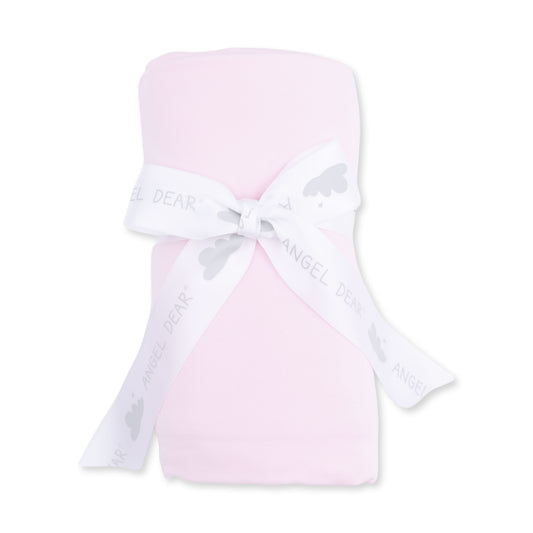 Swaddle Blanket-Solid Pink a Boo