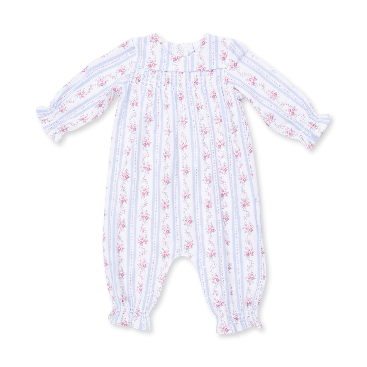 Anna Floral Smocked Romper-967AFS