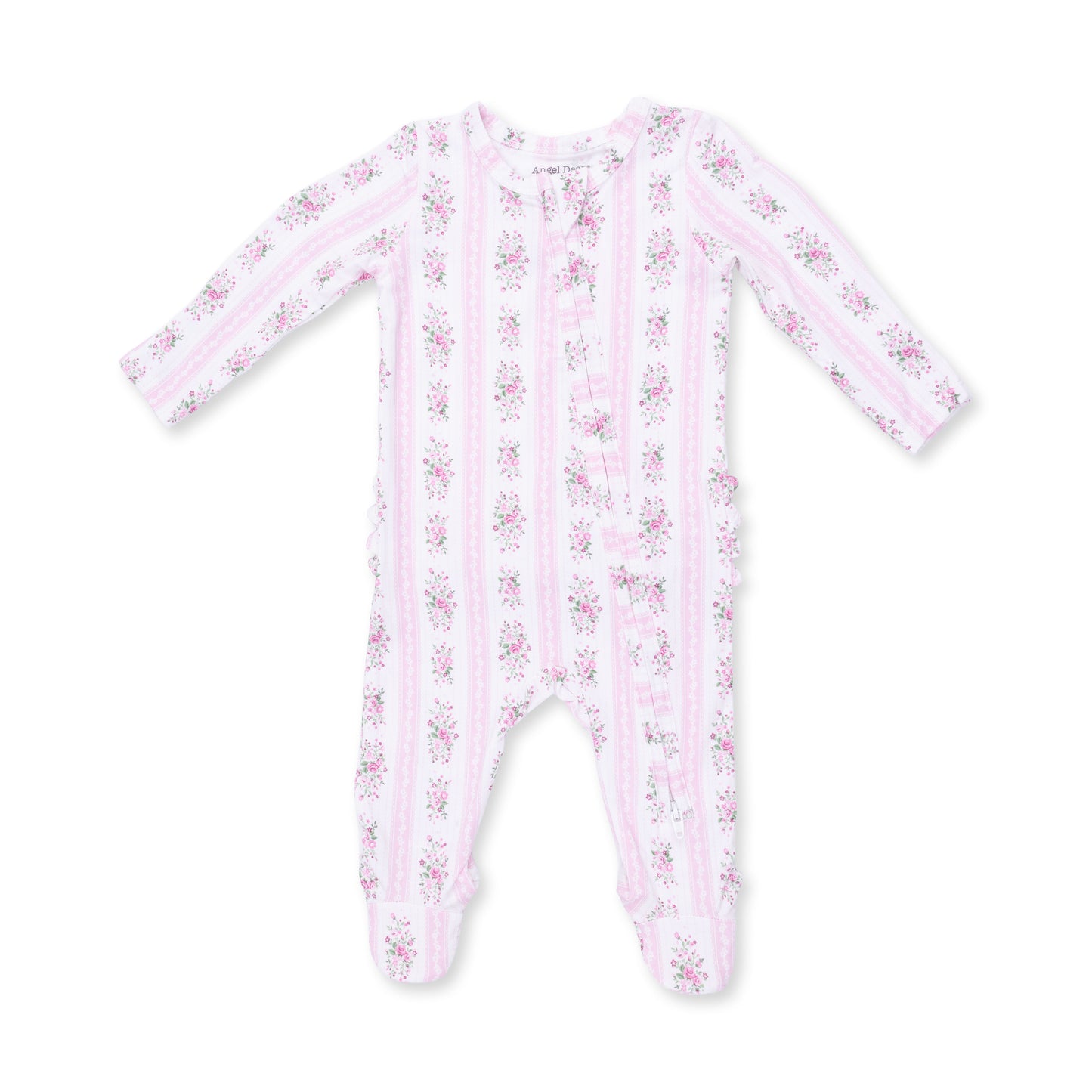 2 Way Ruffle Back Zipper Footie-653