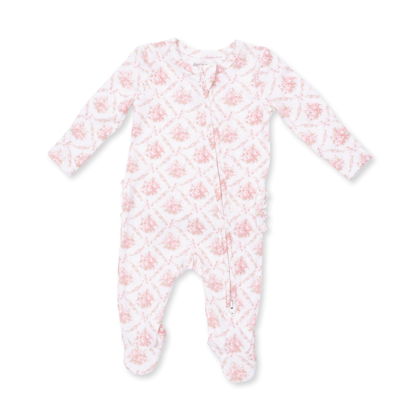 2 Way Ruffle Back Zipper Footie-653