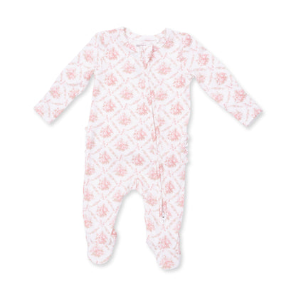 2 Way Ruffle Back Zipper Footie-653