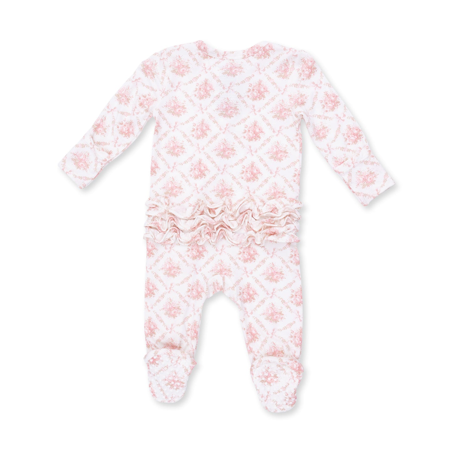 2 Way Ruffle Back Zipper Footie-653