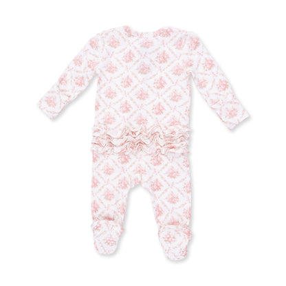 2 Way Ruffle Back Zipper Footie-653