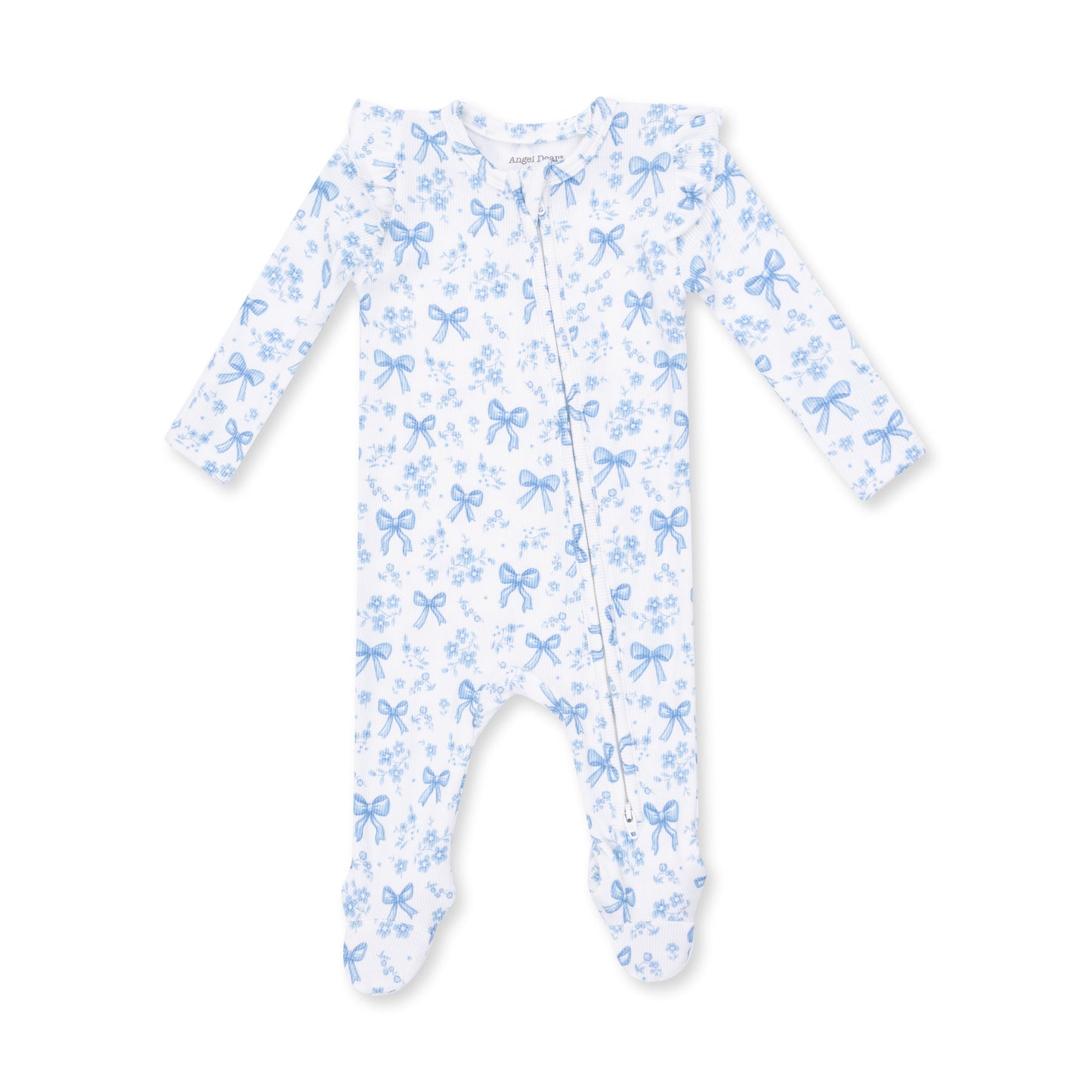 2 Way Ruffle Back Zipper Footie-653