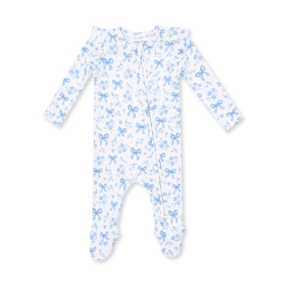 2 Way Ruffle Back Zipper Footie-653